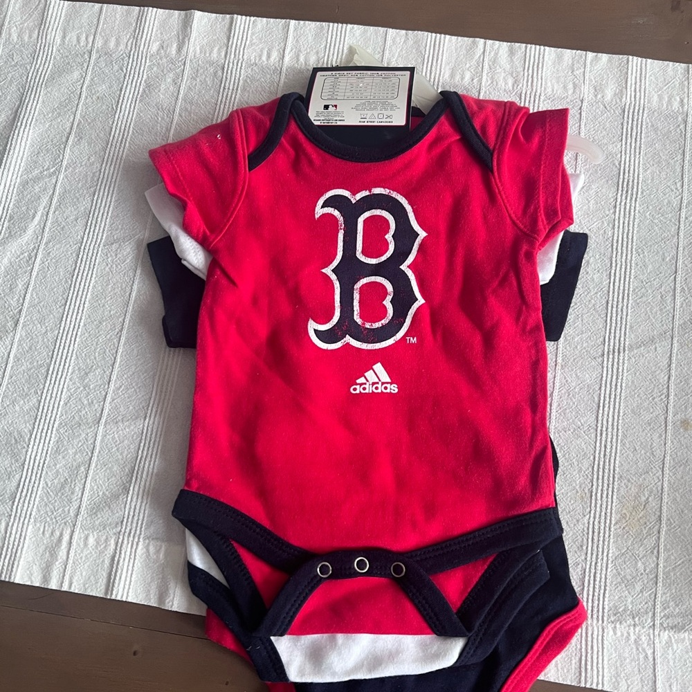3 baby onesies - Boston redsox baby onesies